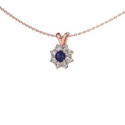 Pendant Carolyn 585 rose gold sapphire 4 mm