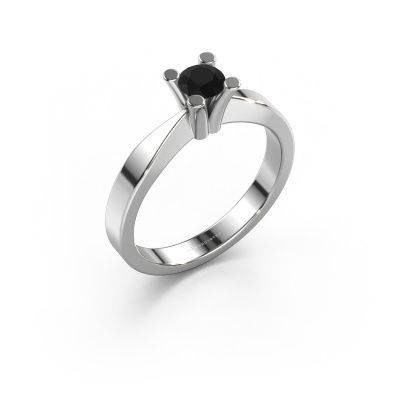 Engagement ring Ichelle 1 585 white gold black diamond 0.36 crt