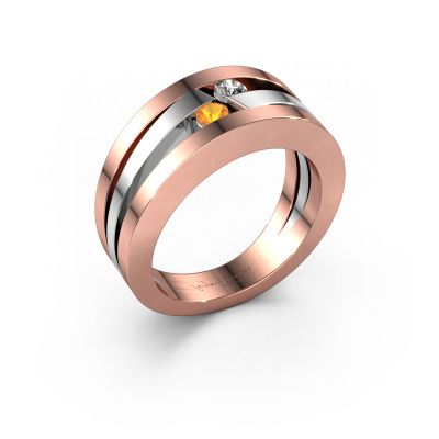 Ring Valerie 585 rose gold citrin 2.7 mm