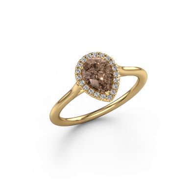 Engagement ring Seline per 1 585 gold brown diamond 0.75 crt