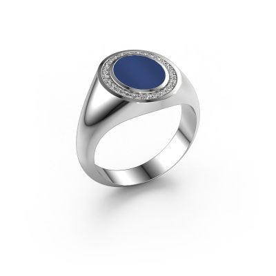 Pinky ring Adam 1 950 platinum lapis 10x8 mm