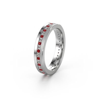 Wedding ring WH0203L14BPM 950 platinum ruby 1.3 mm ±0.16x0.08 in