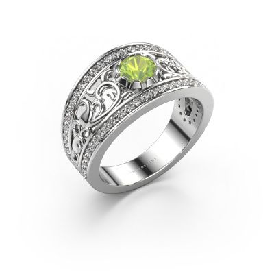 Ring Marilee 950 platinum peridot 5 mm