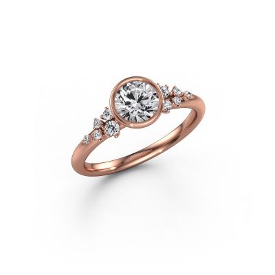 Verlobungsring Aliyah RND 585 Roségold Diamant 0.70 crt