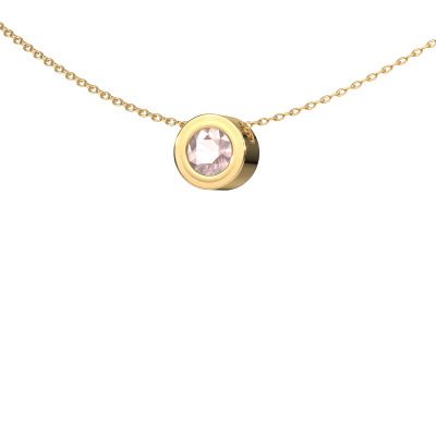 Pendant Ise 585 gold morganite champagne 5 mm