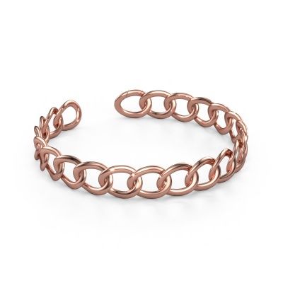 Flat link bracelet Rose 12mm 585 rose gold