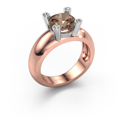 Ring Tamara RND 585 Roségold Braun Diamant 2.00 crt