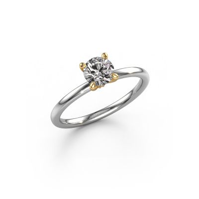 Verlobungsring Crystal RND 1 585 Weißgold Diamant 0.60 crt