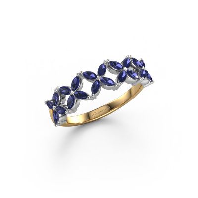 Ring Bree 585 gold sapphire 3x1.5 mm