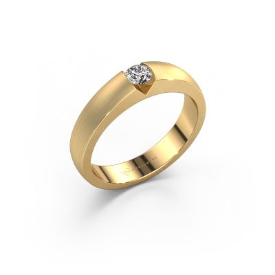 Engagement ring Theresia 585 gold zirconia 3.4 mm