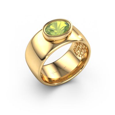 Ring Anouschka 585 gold peridot 8x6 mm