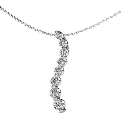 Pendant Celeste 3 950 platinum lab grown diamond 1.01 crt