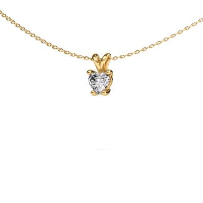 Pendant Sam Heart 585 gold diamond 0.50 crt
