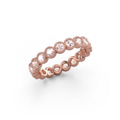 Ring Mariam 0.07 585 rose gold morganite champagne 2.7 mm