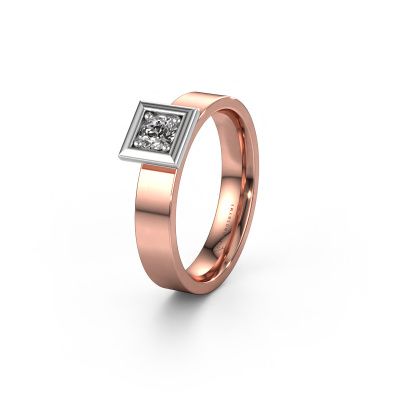 Ehering WH2112L14A 585 Roségold Lab-grown Diamant ±4x1.7 mm