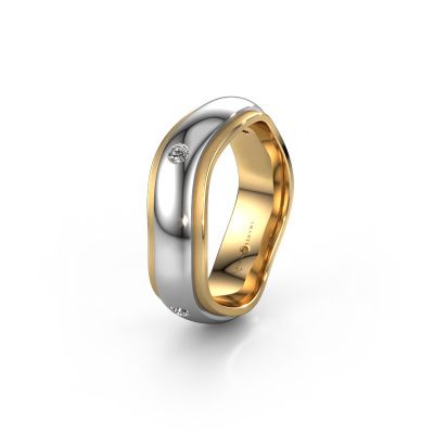 Ehering WH2050L26DP 585 Weißgold Diamant ±6x2.4 mm