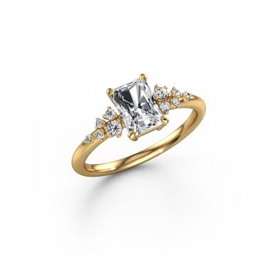Engagement ring Royce RAD 585 gold lab grown diamond 1.133 crt