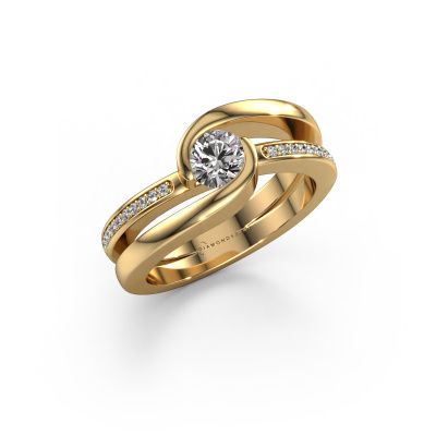 Ring Xenia 2 585 gold diamond 0.60 crt