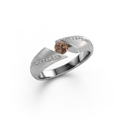 Ring Hojalien 2 585 Weißgold Braun Diamant 0.42 crt