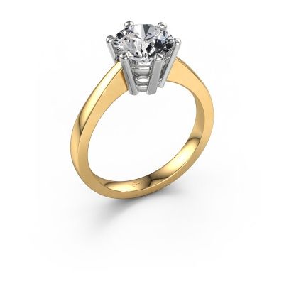 Engagement ring Noortje 585 gold lab grown diamond 2.00 crt