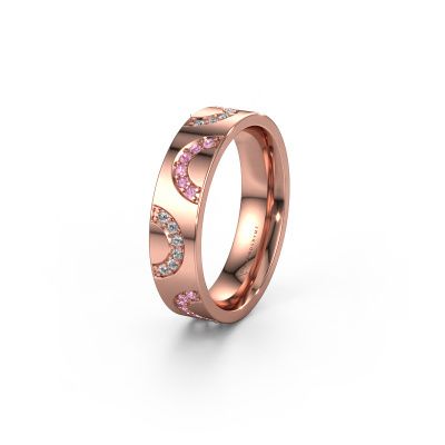 Ehering WH0136L15BP 585 Roségold Pink Saphir ±5x2 mm