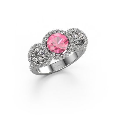 Ring Lacie 950 Platin Pink Saphir 6.5 mm