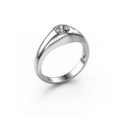 Pinky Ring Thorben 585 Weißgold Diamant 0.50 crt