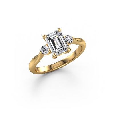 Engagement ring Lieselot EME 585 gold lab grown diamond 1.69 crt