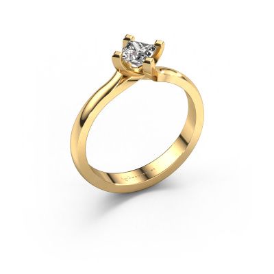 Engagement ring Dewi Square 585 gold lab-grown diamond 0.40 crt