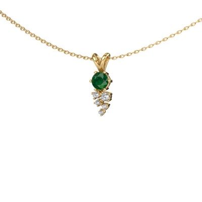 Pendant Royce 585 gold emerald 4 mm