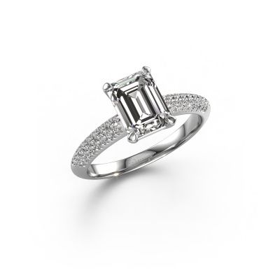 Engagement ring Morane EME 950 platinum diamond 1.177 crt