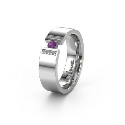 Ehering WH2096L16C 950 Platin ±6x2.2 mm Amethyst