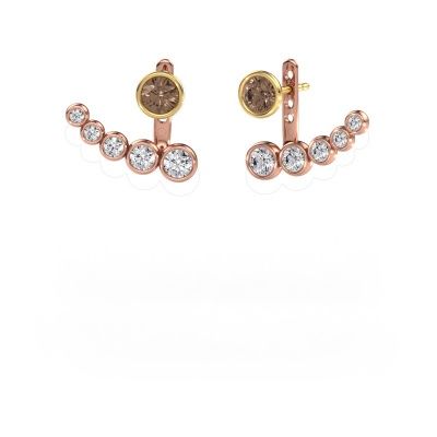 Ohrringe Wendy 585 Roségold Braun Diamant 2.19 crt