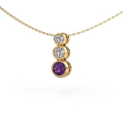 Pendant Linda 585 gold amethyst 5 mm