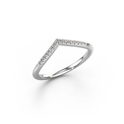 Aanschuifring SR10D2H 585 witgoud lab-grown diamant 0.075 crt