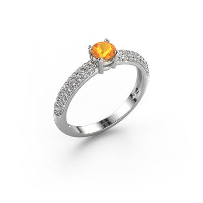 Bague Marjan 585 or blanc citrine 4.2 mm
