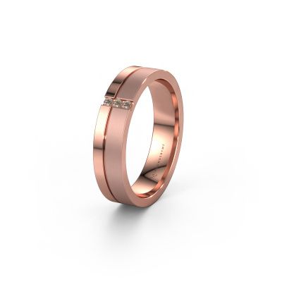 Alliance WH0157L14XPM 585 or rose diamant brun ±4x1.4 mm