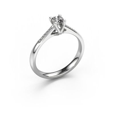 Promise ring Janna 2 950 platinum zirconia 4 mm