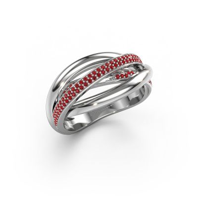 Ring Candice 585 white gold ruby 0.8 mm