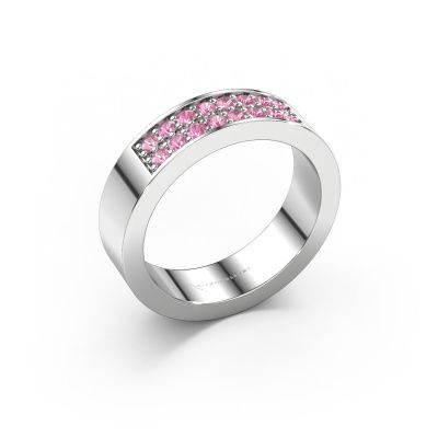 Vorsteckring Catharina 5 950 Platin Pink Saphir 1.7 mm
