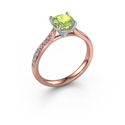 Verlobungsring Mignon cus 2 585 Roségold Peridot 6 mm