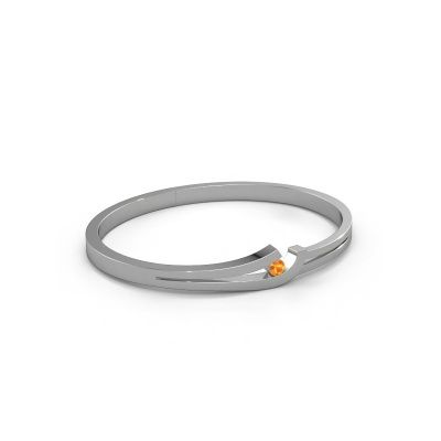 Bangle Yentl 585 white gold citrin 3.7 mm
