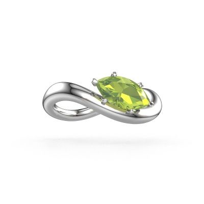 Verlobungsring Chloe MRQ 585 Weißgold Peridot 10x5 mm