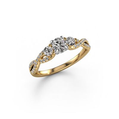 Verlovingsring Marilou RND 585 goud diamant 0.66 crt