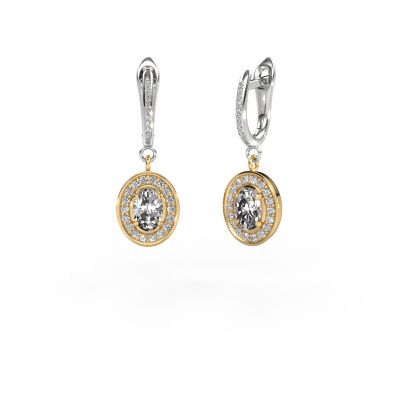 Pendants d'oreilles Layne 2 585 or jaune diamant synthétique 1.79 crt
