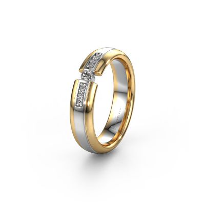 Trauring WH2128L26C 585 Weißgold Diamant ±5x2 mm