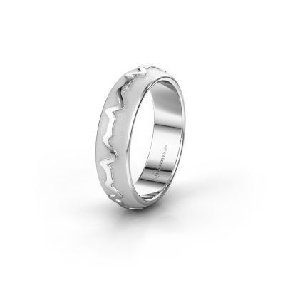Wedding ring Heartbeat 1 950 platinum ±5x2 mm