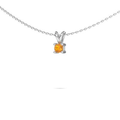 Necklace Eline 585 white gold citrin 5 mm