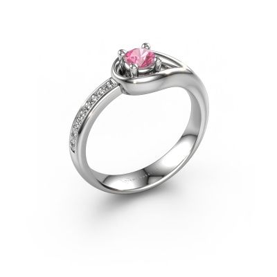 Ring Zara 950 platinum pink sapphire 4 mm