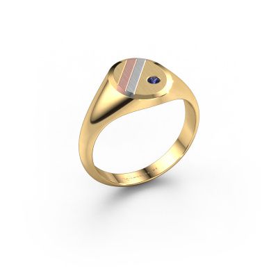 Pinky ring Wesley 1 585 gold sapphire 2 mm